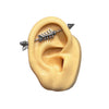 Fishbone industrial piercing