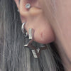 Star heart hoop earrings set (20% off)