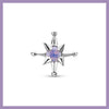 Chrome purple spark piercing