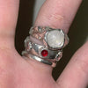 Moonstone melting ring (pre-order only)