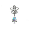 Floral hologram drop piercing