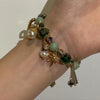 Green rose pearl bracelet